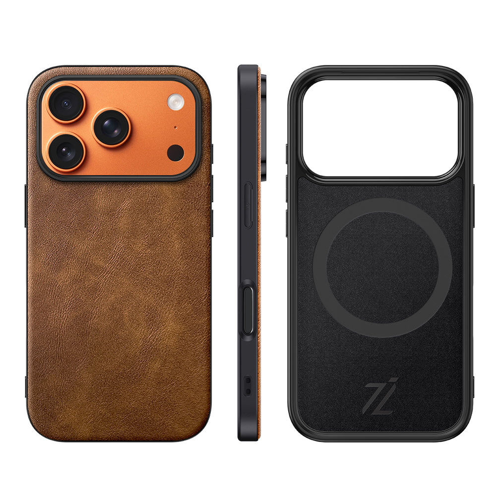 iPhone Luxury Leather Case ( Brown )