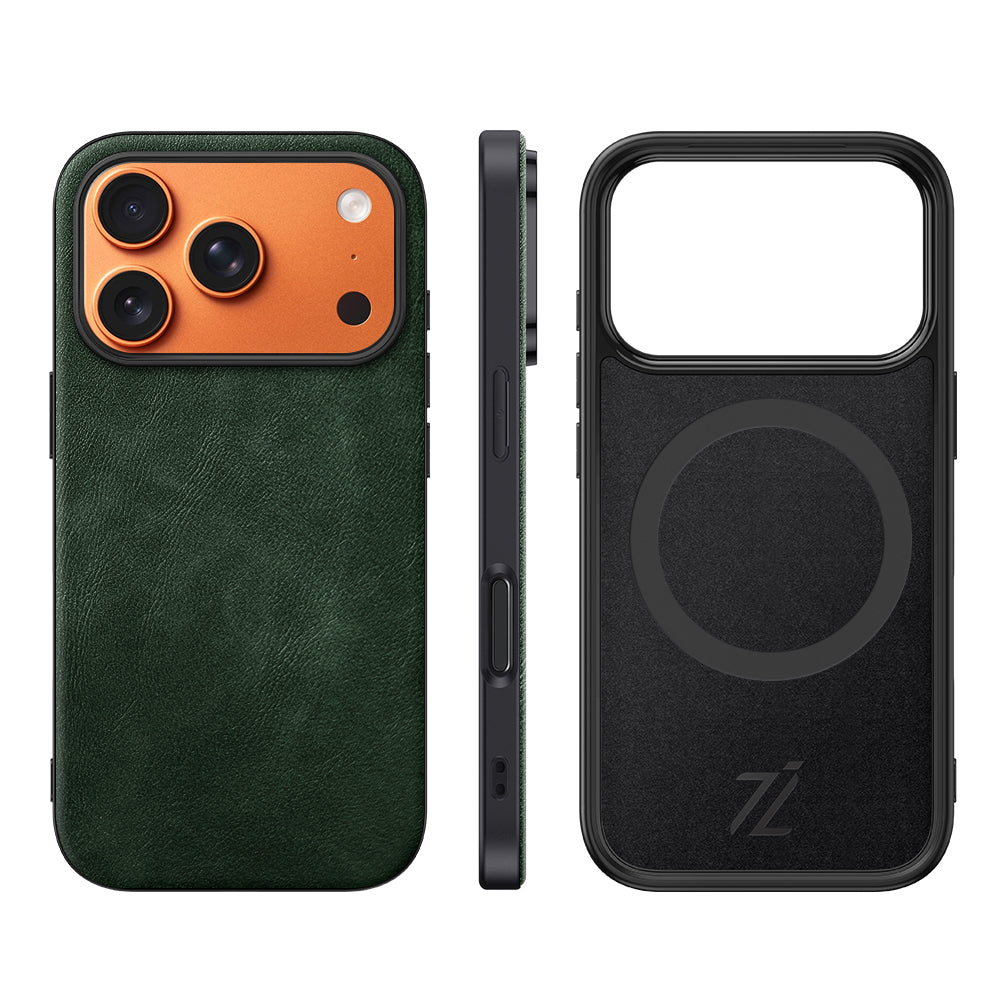 iPhone Luxury Leather Case ( Green )